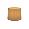 Compact linen drum lamp shade for warm ambient home lighting