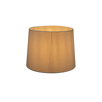 Compact linen drum lamp shade for warm ambient home lighting