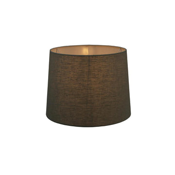 Compact linen drum lamp shade with multi-fitting compatibility