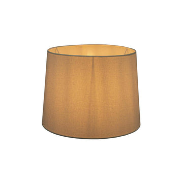 Light natural fabric drum lamp shade for soft ambient home lighting