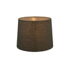 Minimal small drum lamp shade in textured natural linen