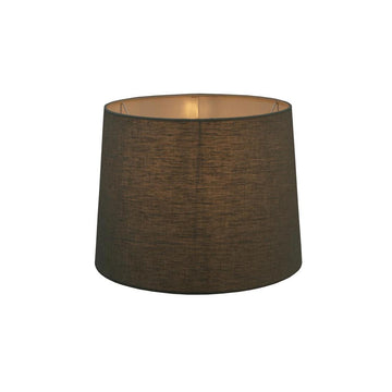 Minimal small drum lamp shade in textured natural linen