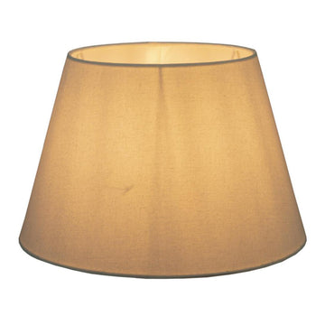 Textured ivory tapered lamp shade for table and bedside lamps