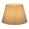 Textured ivory tapered lamp shade for table and bedside lamps