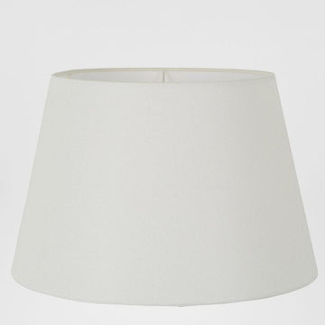 Stylish ivory linen lamp shade with gold lining for refined interior décor
