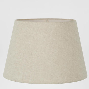 Contemporary XXL taper lamp shade with gold interior glow effect
