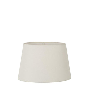 Neutral ivory fabric oval lamp shade for Scandinavian interiors