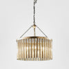 Vintage-inspired antique silver chandelier with cascading crystal accents for luxury home interiors