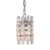 Statement nickel chandelier with crystal-look detailing for dining rooms, foyers, and living spaces