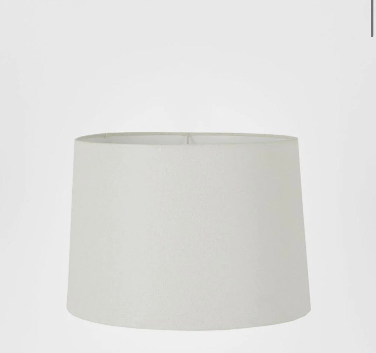 Linen Drum Lamp Shade XS Ivory