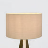 Cotton linen Maxwell lamp shade with removable B22 E27 adaptor for table lamps