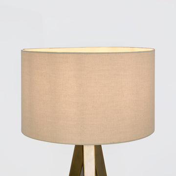 Cotton linen Maxwell lamp shade with removable B22 E27 adaptor for table lamps