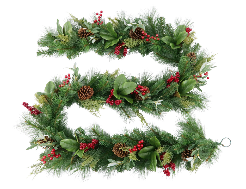 Deluxe Decorated Garland 274cm