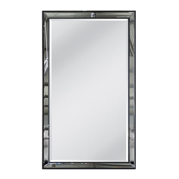 Natalia Mirror - Black - 80x140cm Bevelled Edge Mirror Frame