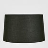 XXL Linen Drum Lamp Shade - Black Linen