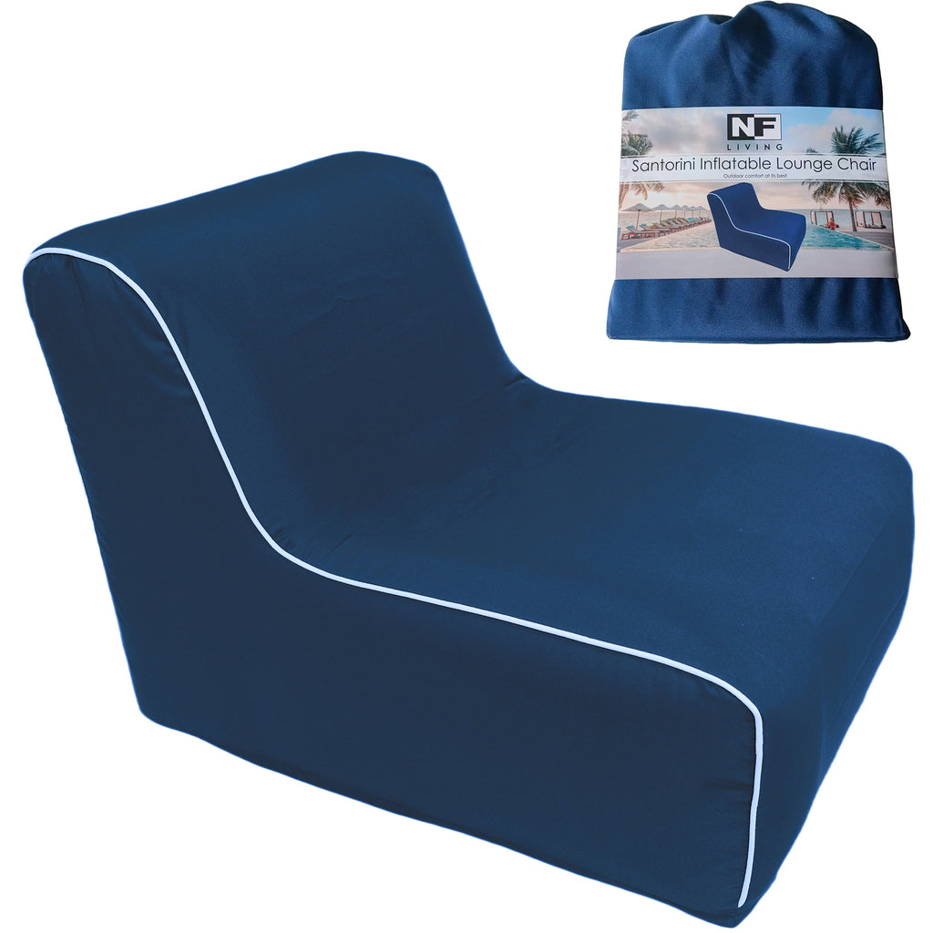 Outdoor Inflatable Seat Navy Blue
