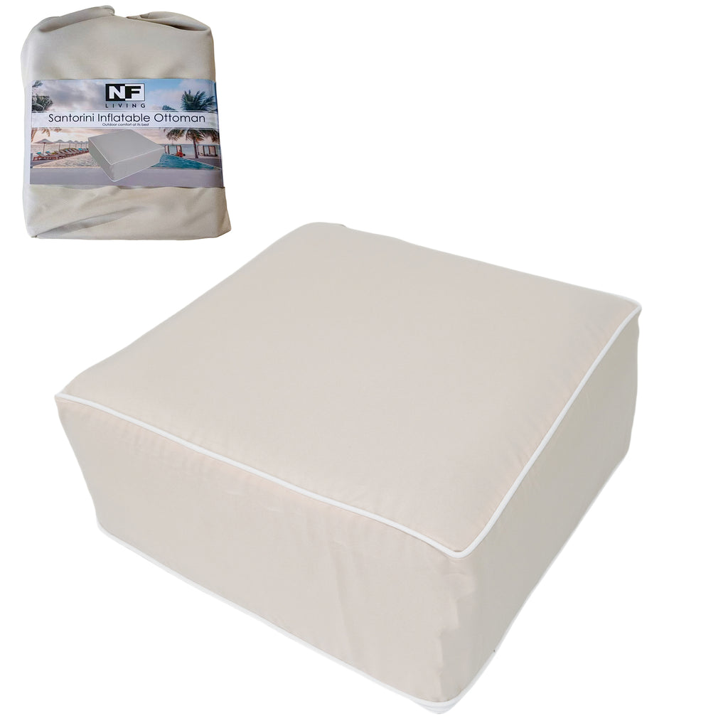 Outdoor Inflatable Ottoman Beige