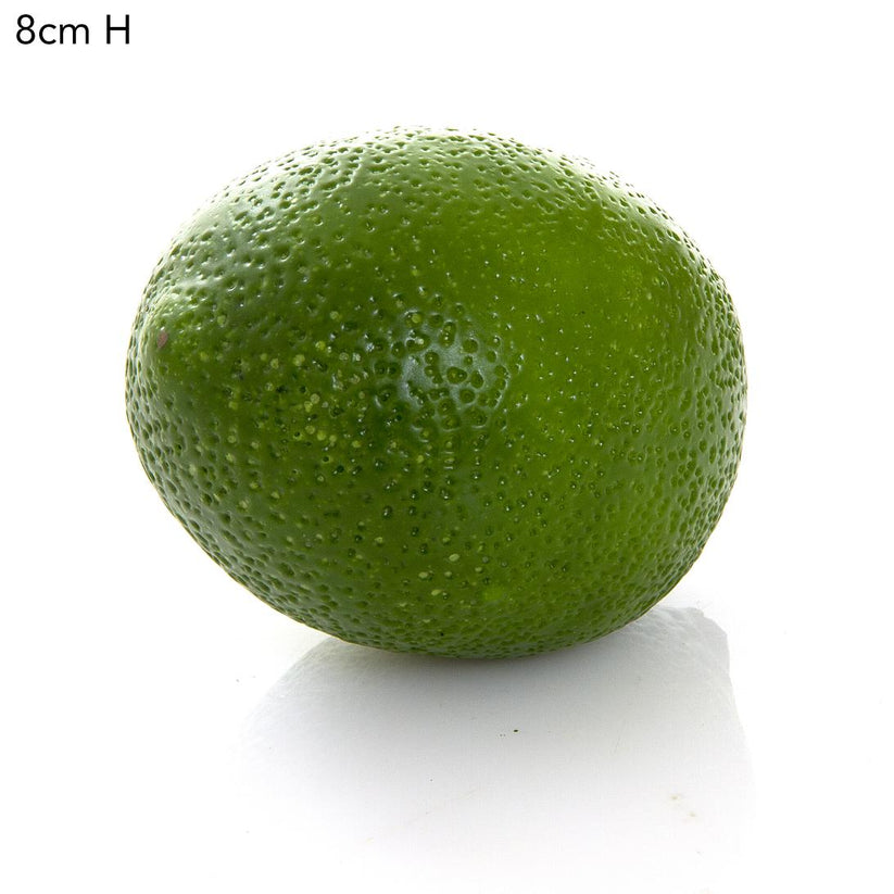 Decorative fake lime realistic green citrus fruit for bowl arrangement and home decor