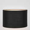 Java XXL black cylinder lamp shade with contemporary pressed paper finish for modern interiors