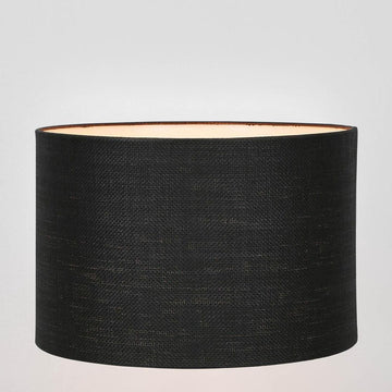 Java XXL black cylinder lamp shade with contemporary pressed paper finish for modern interiors