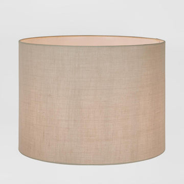 Large cylindrical lamp shade in natural tone for modern home décor