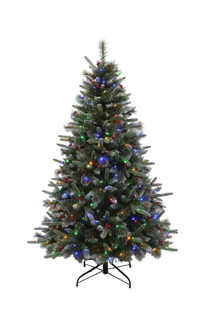 Multi Function Prelit Manhattan Tree with Decorations 180cm