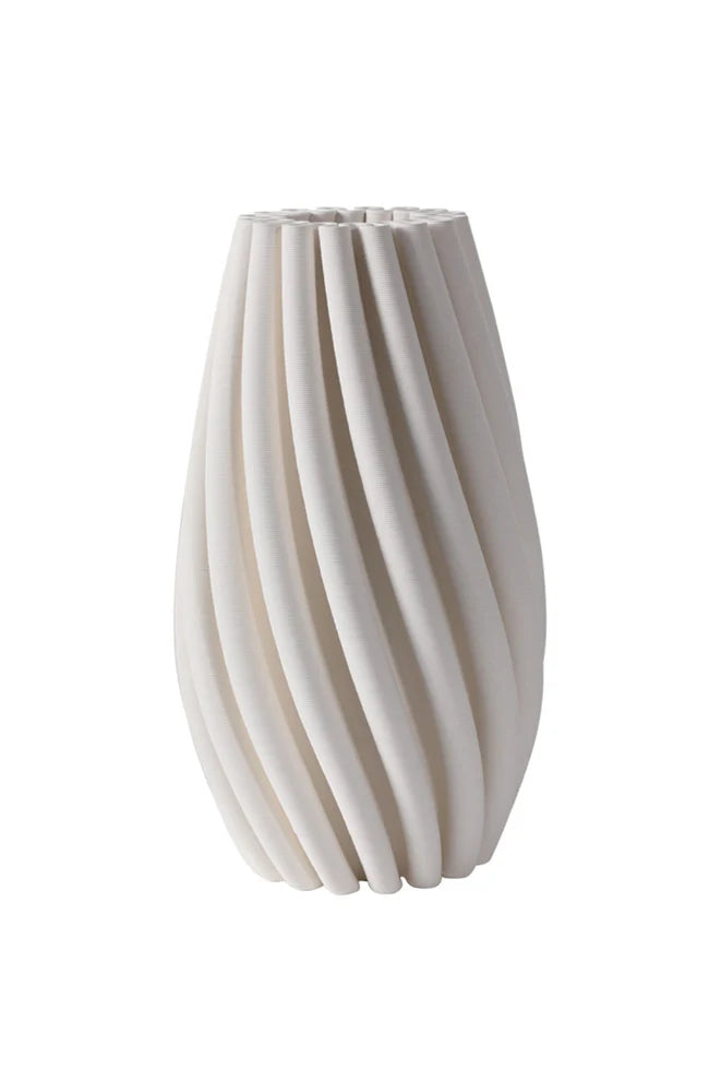 Nord Small Ceramic Swirled Vase