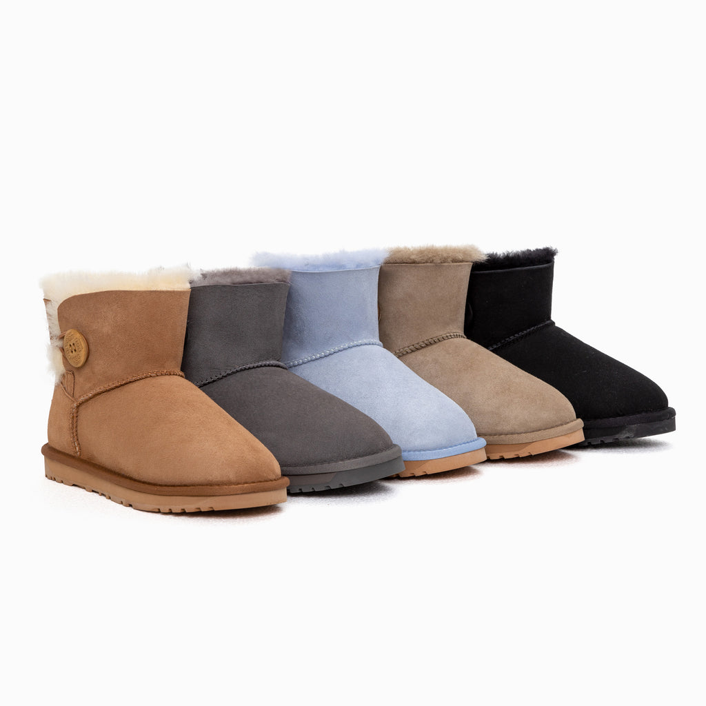 Ugg Classic Mini Button Boots - Water Resistant