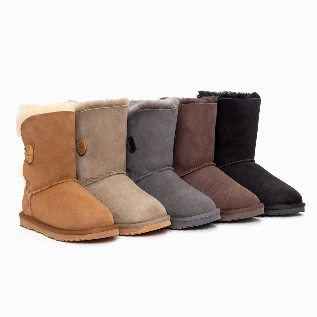 UGG Classic Short Button Boots – Water Resistant