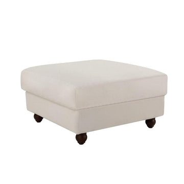 Noosa Hamptons ottoman base with cushion inserts and timber legs designed for interchangeable slip covers and custom seating