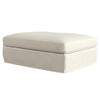 Ivory Marbella ottoman slip cover with removable fabric design for modular lounge furniture and modern interior styling