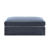 Navy fabric ottoman cover designed for Marbella modular ottoman with removable upholstery for contemporary home interiors