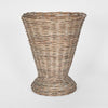 Willow flower vase with glass liner for floral arrangements and table styling