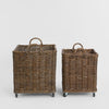 Decorative Luna rolling baskets set of 2 for home storage and organisation