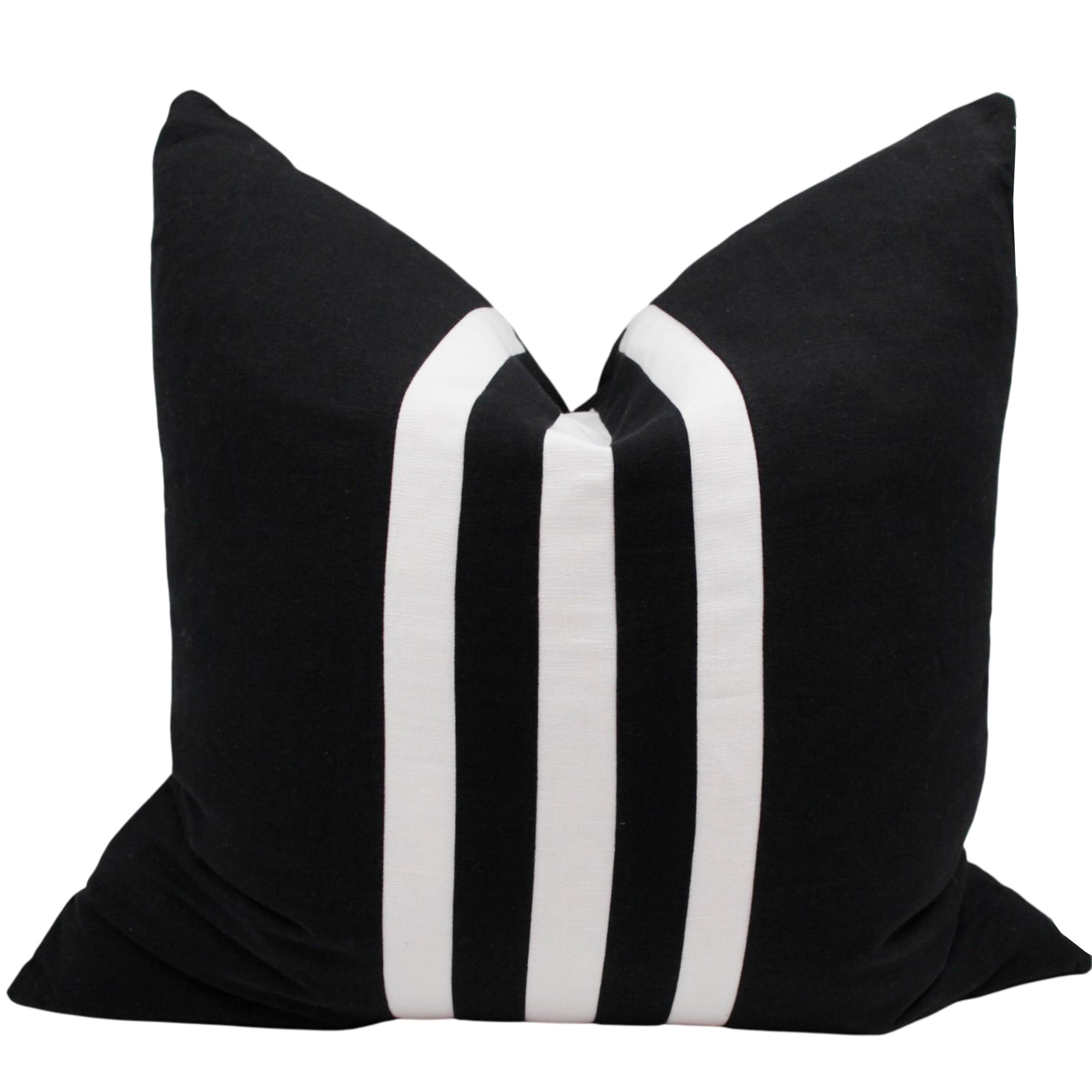 Quill Cotton & Linen Blend Cushion 50x50cm Black