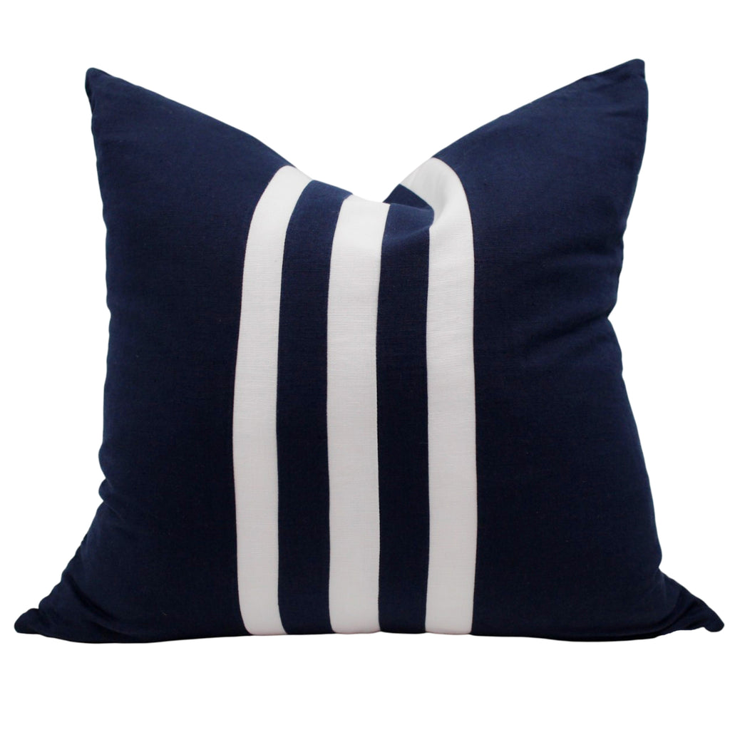 Quill Cotton & Linen Blend Cushion 50x50cm Navy