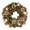 Deluxe Gold Natural Wreath 33cm