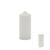 ELLIPSE LED WHTE CHURCH CANDLE 7.5CM X 20CM