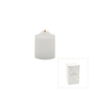 ELLIPSE LED WHTE CHURCH CANDLE 7.5CM X 12.5CM