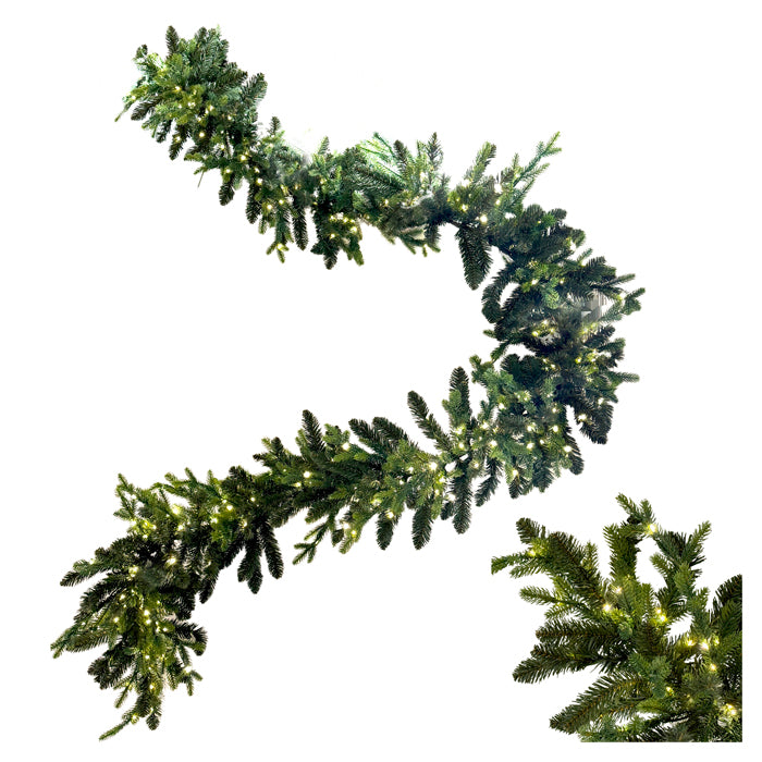 Evergreen Ultra Deluxe Garland 400cm 800 lights