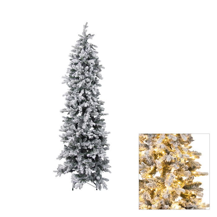 Pencil Pine Snow Tree w 320 Lights 180cm