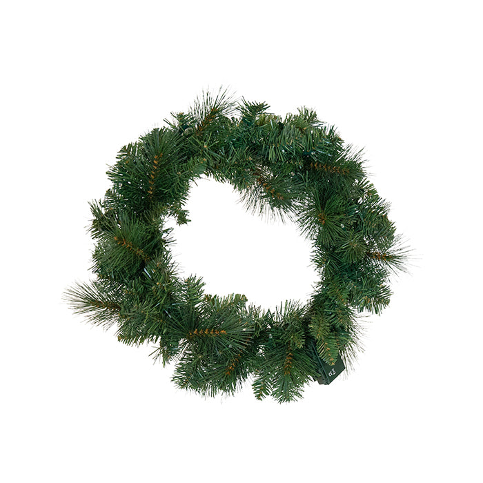 Premium Evergreen Wreath w 30 Lights 46cm