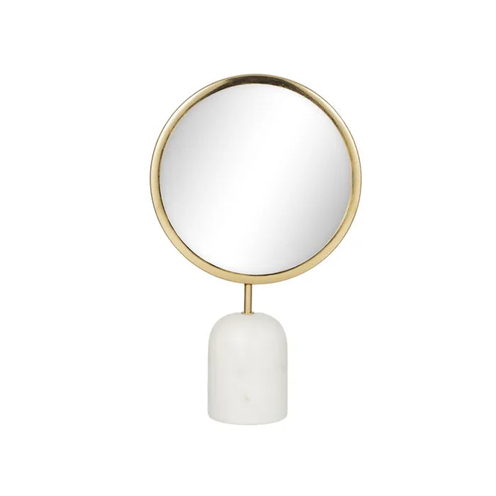 Luxe Gold & Marble Mirror