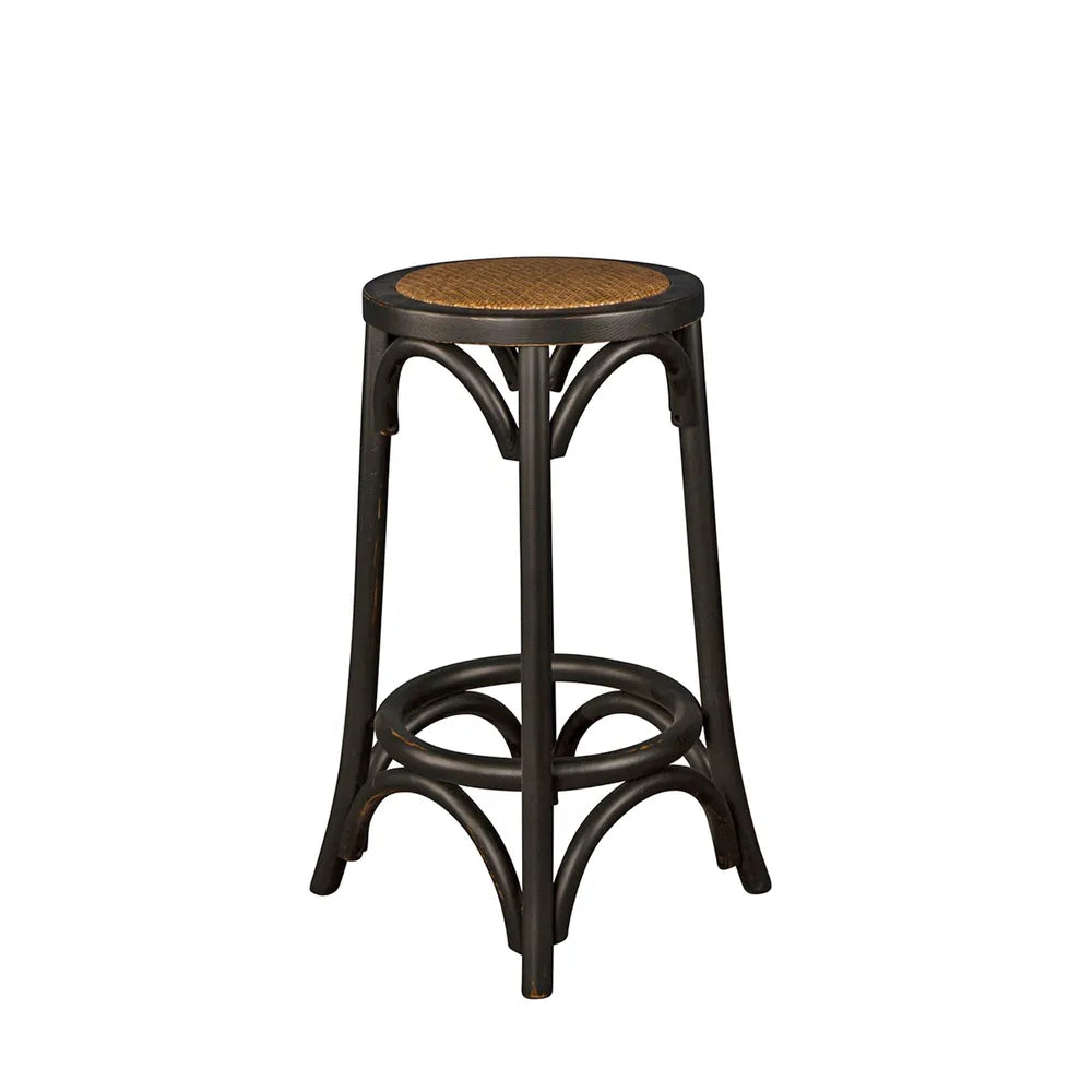 Denver Rattan Stool Black