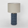 Condotti Blue Table Lamp with Linen Shade