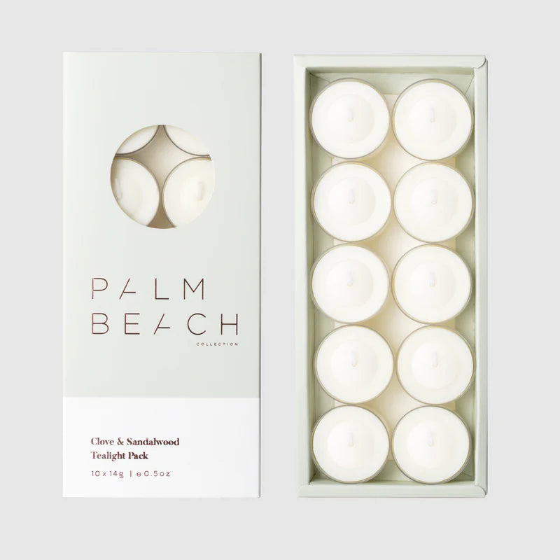 Palm Beach Clove & Sandalwood Tealight 10 Pack