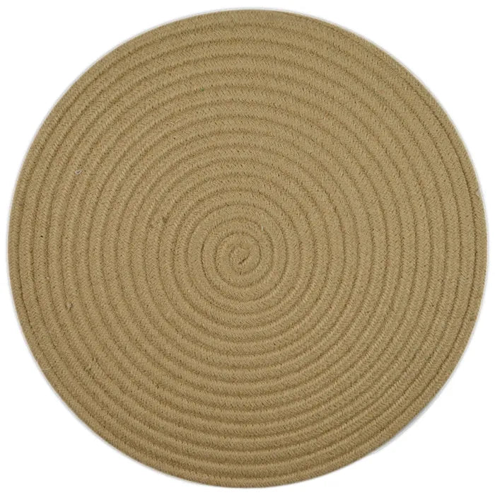 Cotton Round Placemat - 38cm Natural