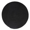 Cotton Round Placemat - 38cm Black