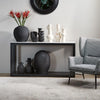 Denver Black Oak & Marble Console Table