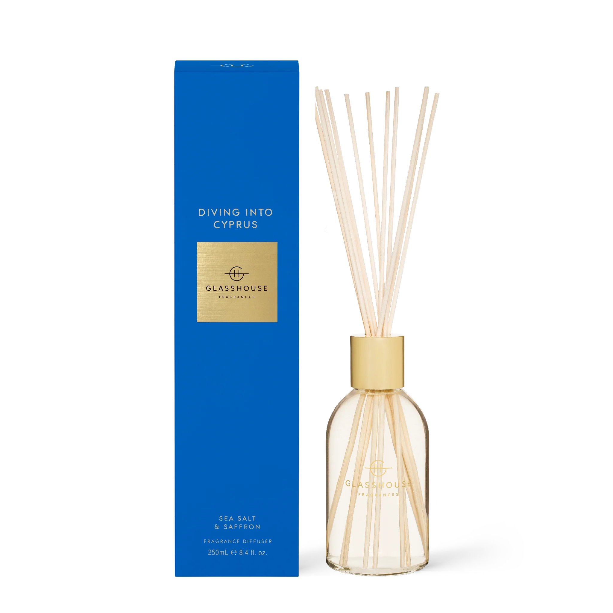 Glasshouse Diving Into Cyprus 250mL Fragrance Diffuser